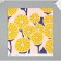 Scrapbooking paper "Yellow flowers" density 180 grams set 5 pcs 30.5x32 cm