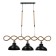 Chandelier "Workshop" 3he27 40V black 120x30x35cm