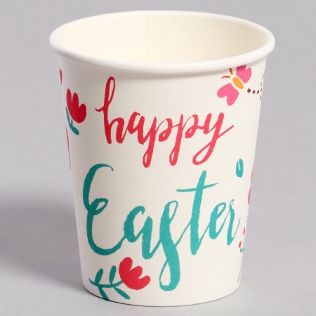 Paper glasses "Easter", 6 pcs