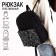 Backpack school youth One Line, 29x12x37 cm, lightning departure, external pocket, refinery, black