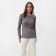 Women's longslide KAFTAN: Basic Line color is gray-violet, size 44-46