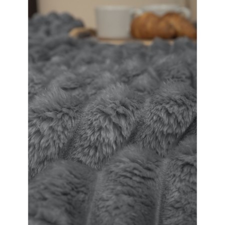 Texrepublic blanket, size 200x220 cm, gray color-5