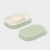 Road soap dish with a “relief” lid, plastic, 11.5 × 7.5 × 4 cm, pistachio