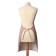 Apron of the Dolyana with a pocket, central red, 70*65 ± 4cm, 100% HL, Rogozhka