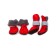 Shoes on fleece for dogs, Eva sole, size S (boots 4x3.5x9 cm), set 4 pcs, mix