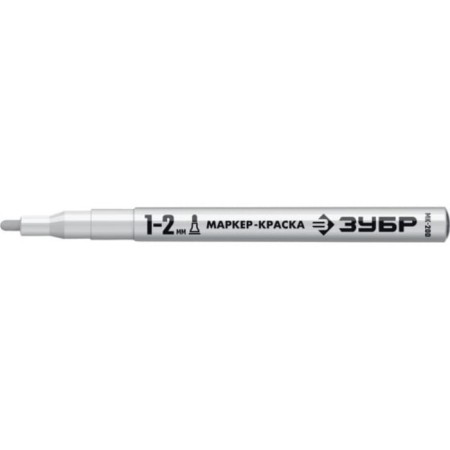 Marker-painting bison professional 06326-8, round, white, 1 mm