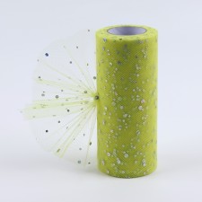 Fatin with sparkles, 15 cm, 11 ± 1 g/sq.m, 23 ± 1 m, yellow color No. 57
