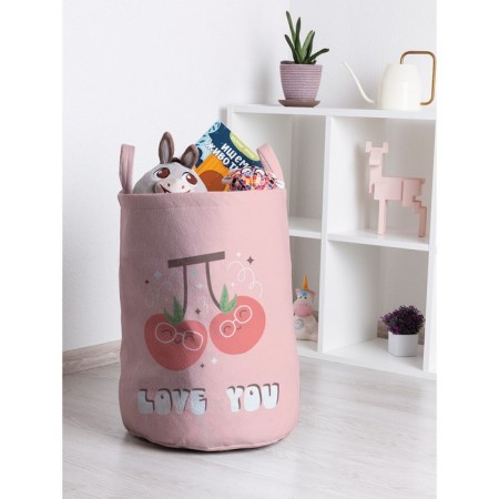 Basket for toys "Cherry love, size 35x50 cm