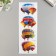 Stick Plastic "Air Balls" silver lines mix 42.5x12.5 cm