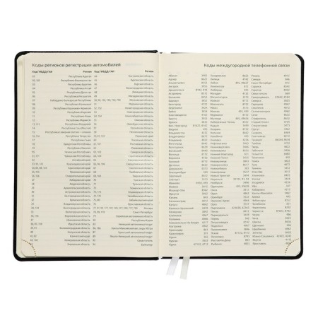 Leduced Diary A5, 160 sheets, Devente. Be happy!, Firm cover of artificial leather with foam rubber, cream block 70 g/m2, black-6