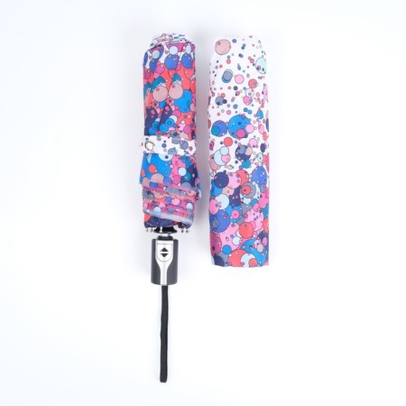 Automatic "blot" umbrella, lightweight, Eponge, 3 additions, 8 spokes, r = 52 cm, multi -colored-7