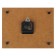 Carty clock is wall-mounted, interior "lime and orange", silent, 25 x 35 cm