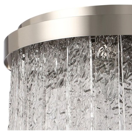 Ceiling chandelier Frostyle 6xe14 40W, size 40x40x28.5 cm, glossy nickel color-1