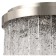 Ceiling chandelier Frostyle 6xe14 40W, size 40x40x28.5 cm, glossy nickel color
