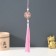 Textile suspension, metal "Flower in the frame" Pink 1x3x19.5 cm