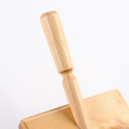 Brush - Wooden Pucrough "Premium" wide with drops, base 120 x 60 mm-3