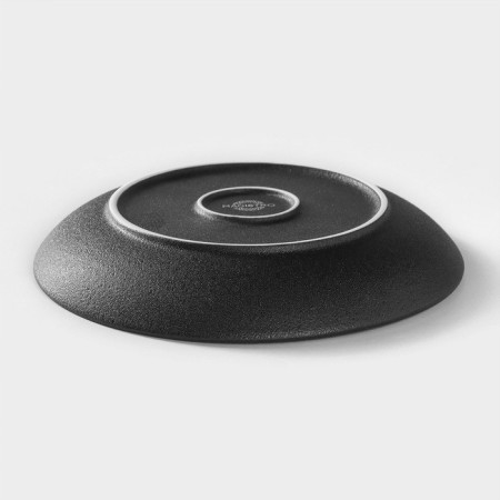 Porcelain plate Magistro line, d = 20.5 cm, black color-2