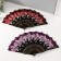 Fan h = 14 cm "Roy butterflies" mix
