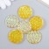 Decor for creativity Plastic "Rain" holography orange set 6 pcs 2.5x2.5 cm