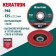 Circle of the petal end Kraftool 36598-125-40, P60, ceramic, D = 22.2 mm, 125 mm