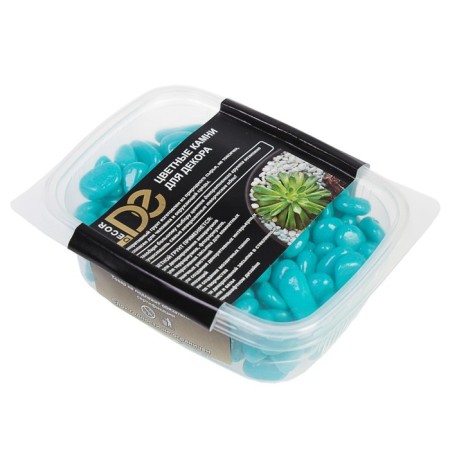 Aquarium soil (5-10 mm), turquoise, 350 g-2