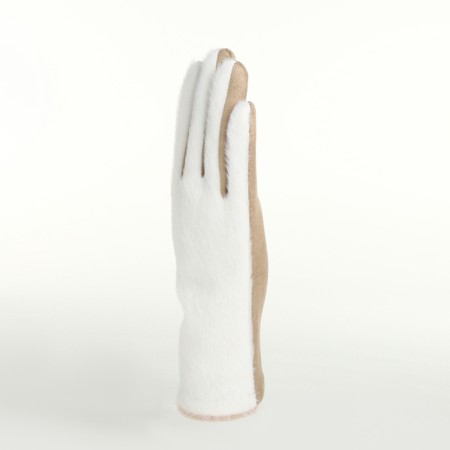 Gloves are female, dimensionless, without insulation, milk color-1
