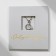 Pendant "Melody", white color in silver, 45 cm