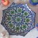Largan Rishtan ceramics "Flowers", 41 cm, corrugated, blue