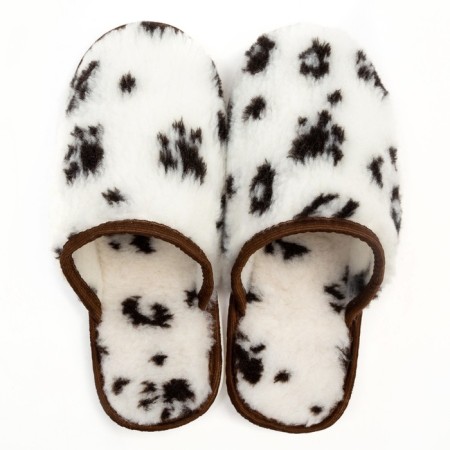 Women's slippers, milk "Paws", size 36-1