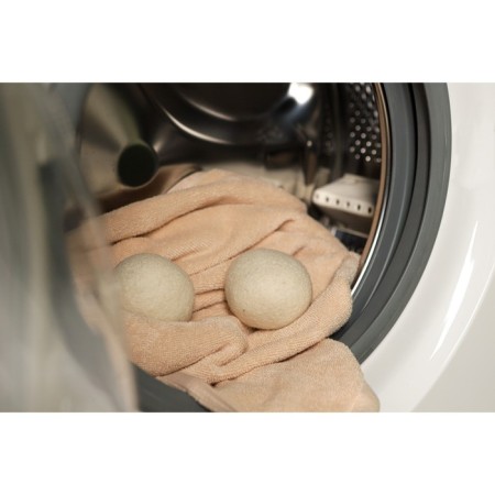 Balls for washing and drying linen, set 6 pcs, natural wool-17