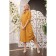 Female dress, size 50, mustard color