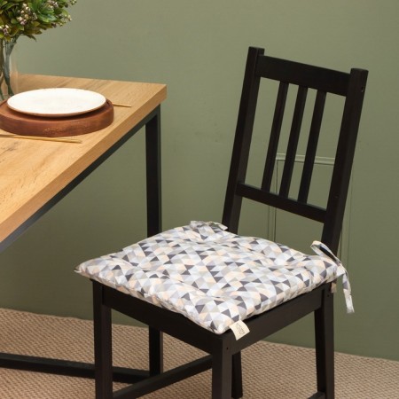 Sidushka Etel "Triangles" 42x42 cm, 80% HL, 20% PE, satin 110 g/m2