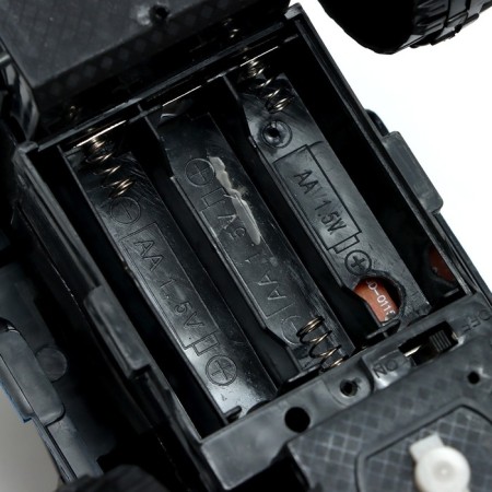 Radio-controlled jeep "All-terrain vehicle" works on batteries, black and blue color-3