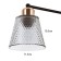 Adele chandelier 2x40W E27 Black/gold 45x12x25cm