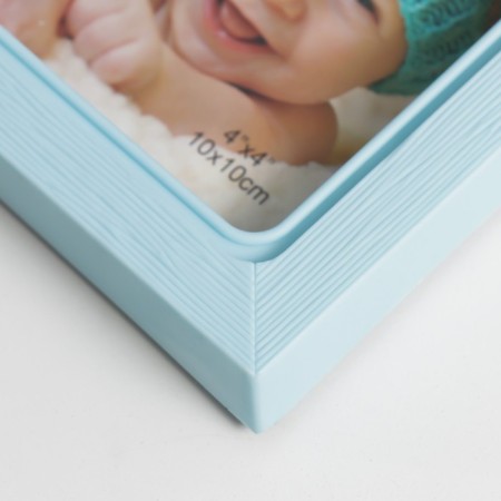 Photo frame plastic in 3 photos 10x10 cm, 13x18 cm "Lyon" Blue 32x20 cm-2