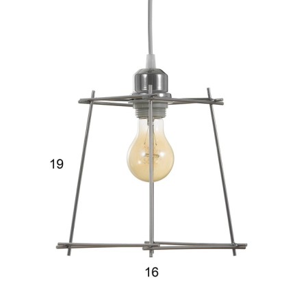 Bayerlux lamp "Angelo" 1x40W E27 chrome 18x18x70cm-4