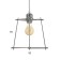 Bayerlux lamp "Angelo" 1x40W E27 chrome 18x18x70cm