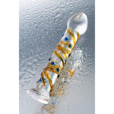 Unrealistic phallimitator Sexus Glass, glass, transparent, 17.5 cm-8