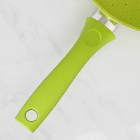 Trendy Style pan, d = 24 cm, plastic handle, anti -stick coating, green color-3