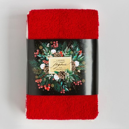 Set of terry towels Ethel "everything will come true" 30x30 cm-3pcs, 340g/m2, 100% cotton-5