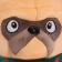 Soft toy "dog pugs", 32 cm