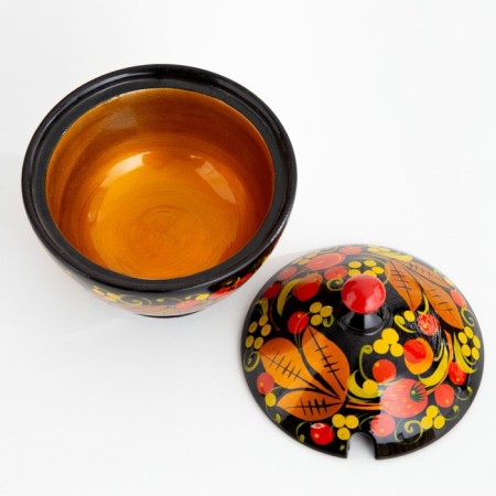 Sugar, with a spoon, 10.5 × 7.5 cm, chlom-2