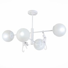 Ceiling EVOLUCE lamp. Sle115102-04. Tenato. 4x60 watts, E14, 71x71x50 cm, white color