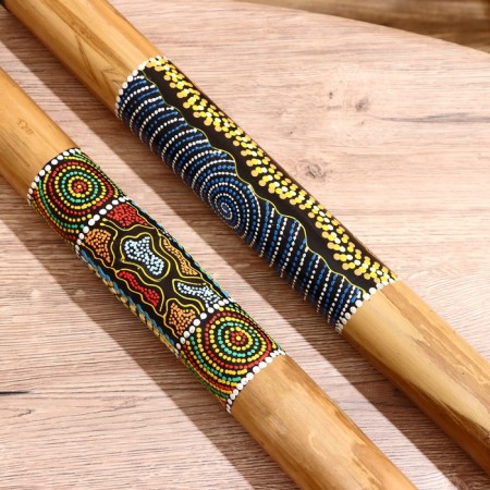 Souvenir musical instrument "Rain with blue patterns" 50x5x5 cm mix-4