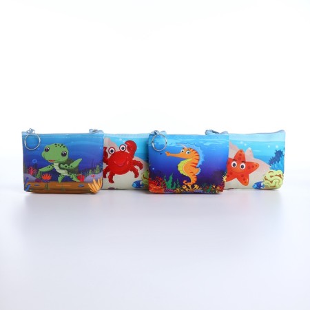 Monetnik's wallet with a zipper, color mix-1