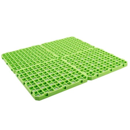 Half plastic for rabbits and chickens, 25 × 25 cm, green-3
