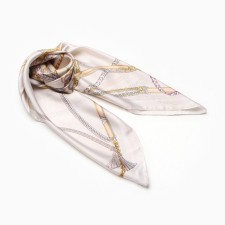 Women's scarf minku 70*70 cm, milk