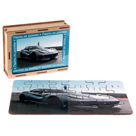 Puzzle series Fantasy "Sports Car", 24 details, size - 28 × 18.5 cm