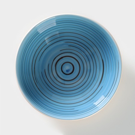 The plate deep ceramic Elrington “Airgraph. Sea evening ", D = 18 cm-1