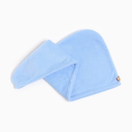 Little towel for drying hair Ethel Color Blue, 65*25 cm, 100% p/e-2